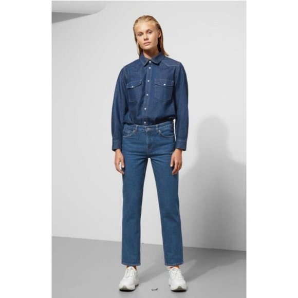 Weekday Denim Bon Base Blue Jeans — W 24 x L30 - Picture 1 of 11
